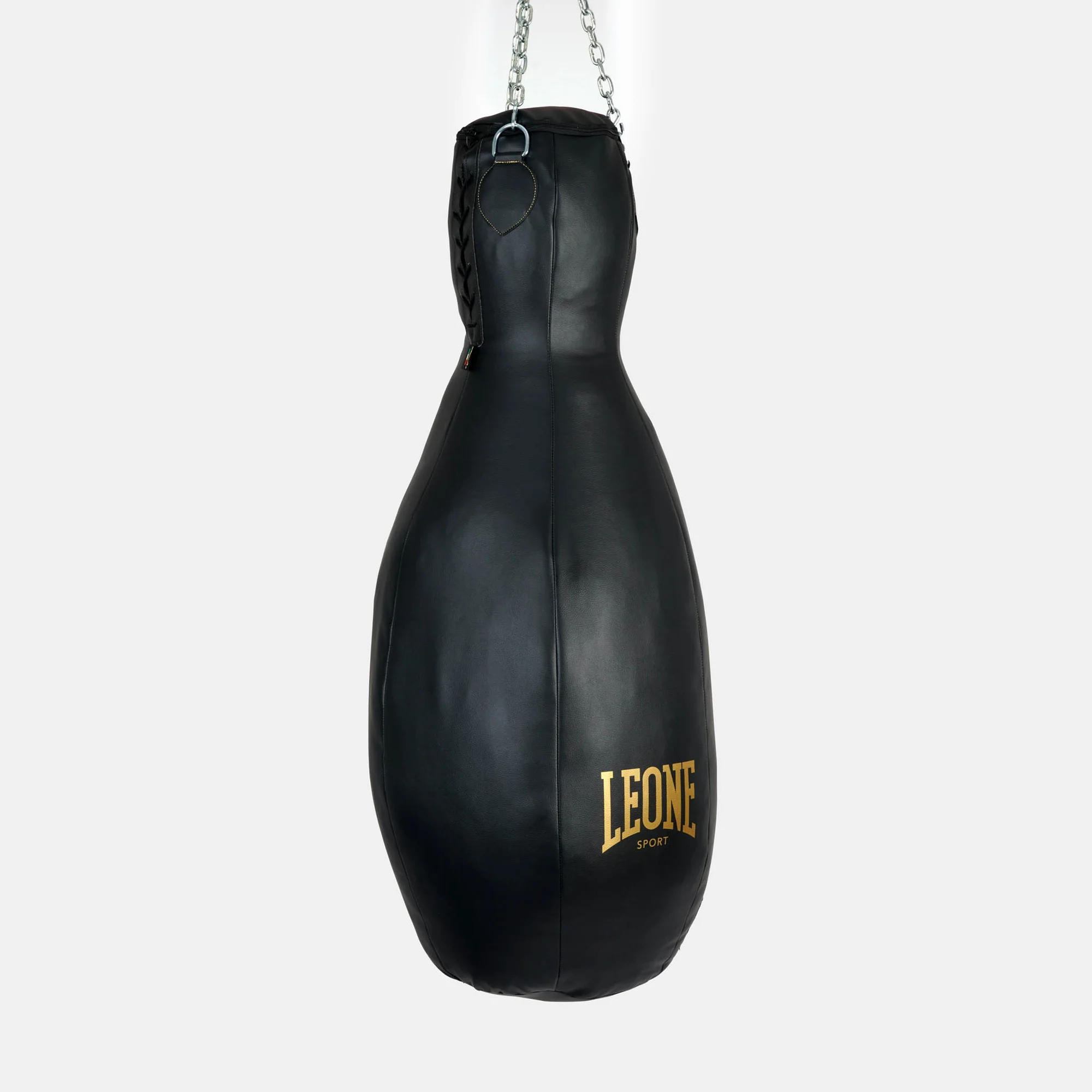 Sacco da boxe Saturno Leone Sport ATB01 Nero 35 kg per allenamenti di Muay Thai, Pugilato e Kikcboxing. Sacco artigianale made in Italy.