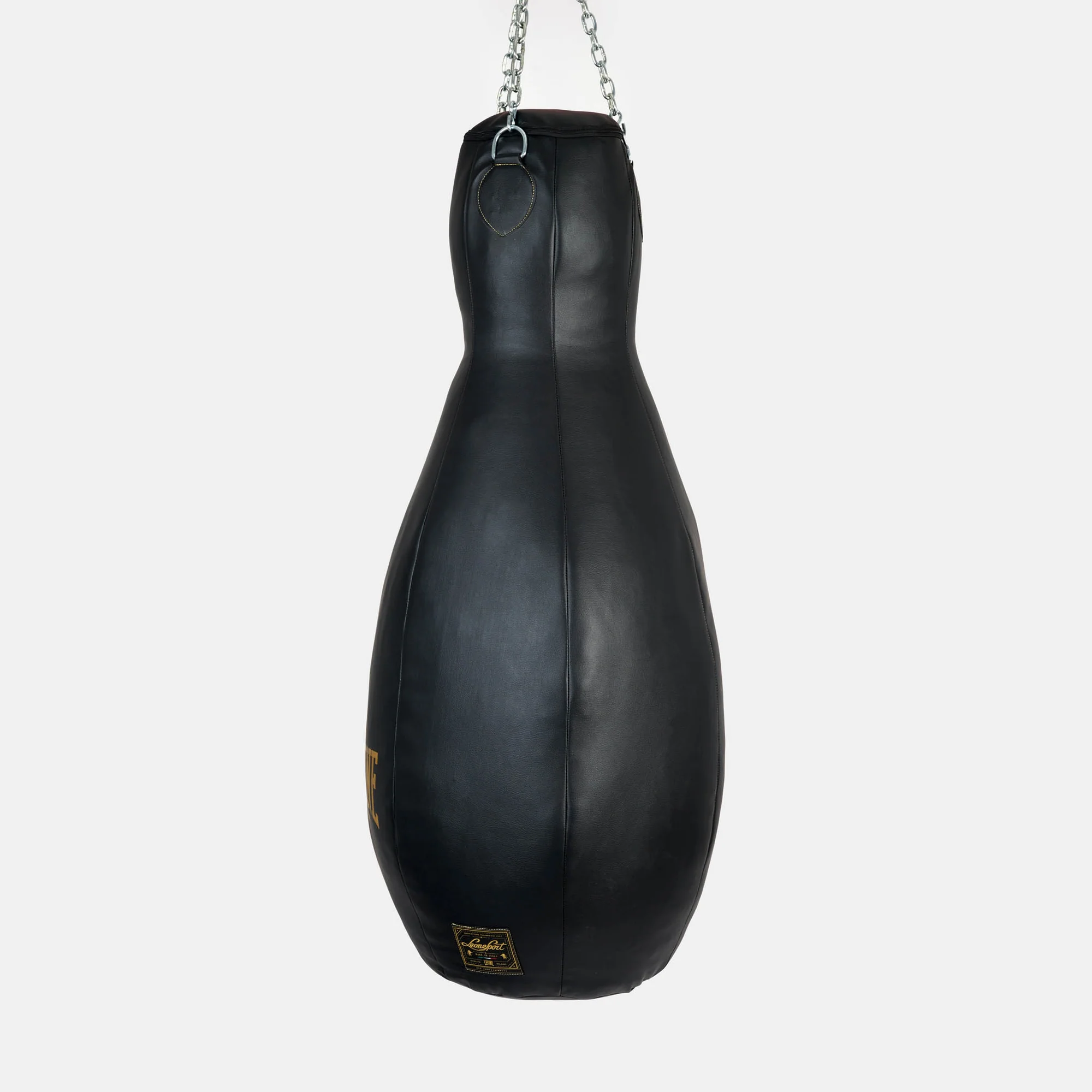 Sacco da boxe Saturno Leone Sport ATB01 Nero 35 kg per allenamenti di Muay Thai, Pugilato e Kikcboxing. Sacco artigianale made in Italy.
