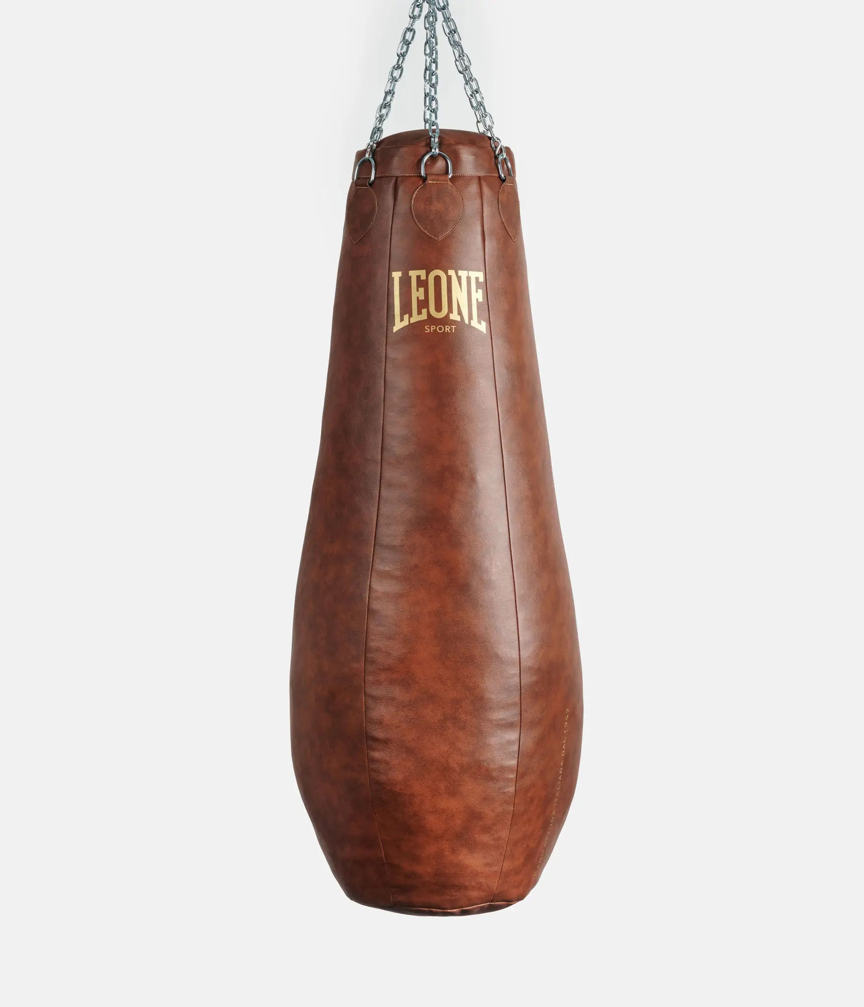 Sacco da Boxe Ercole Leone Sport ATD01 Marrone Vintage 50 kg per allenamenti di Muay Thai, Kikcboxing e Boxe. Sacco da Boxe made in Italy.