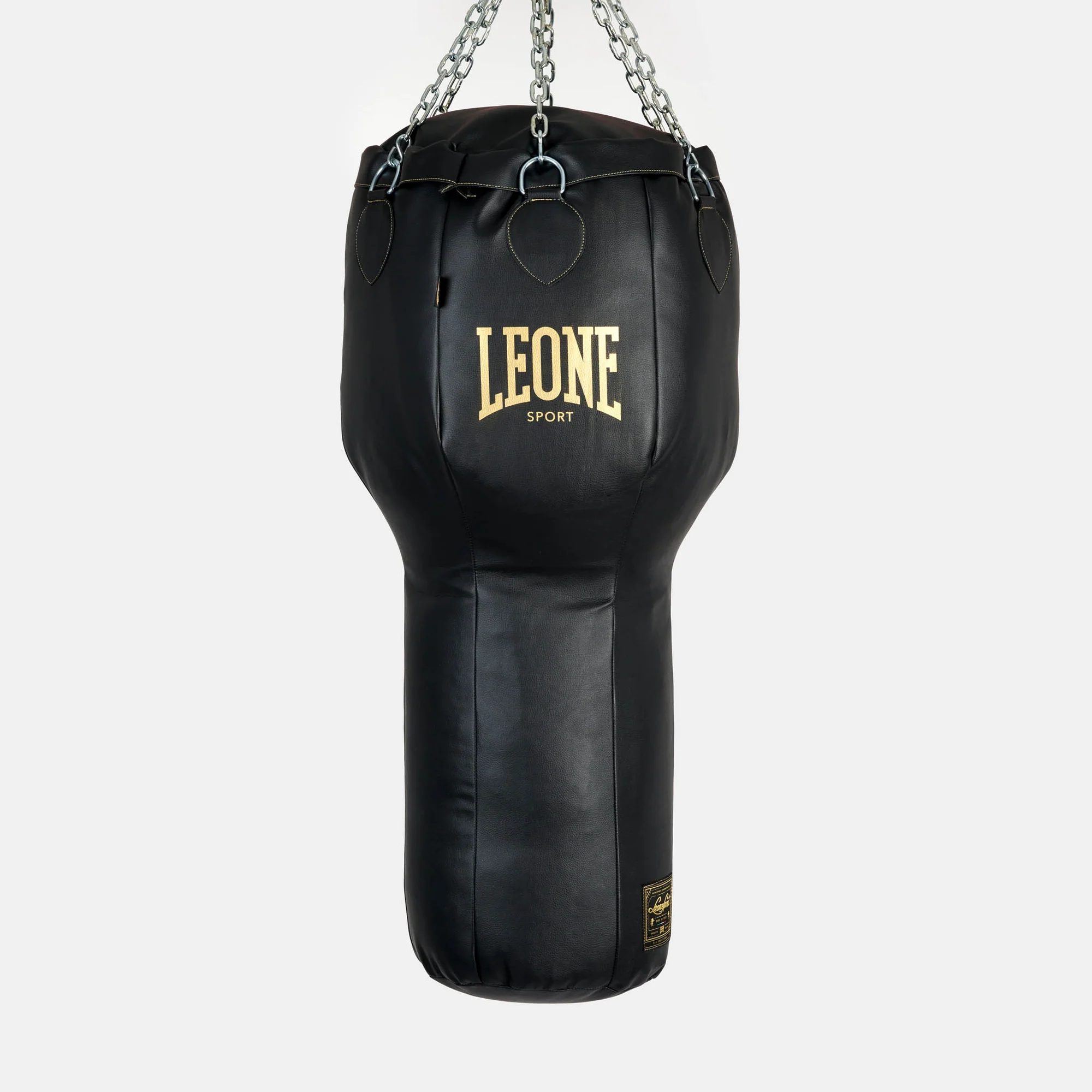 Sacco da Boxe Ares Leone Sport ATT01 Nero per allenamenti di Boxe, Kickboxing e Muay Thai. Sacco da Boxe made in Italy per lavoro specifico dei montanti.