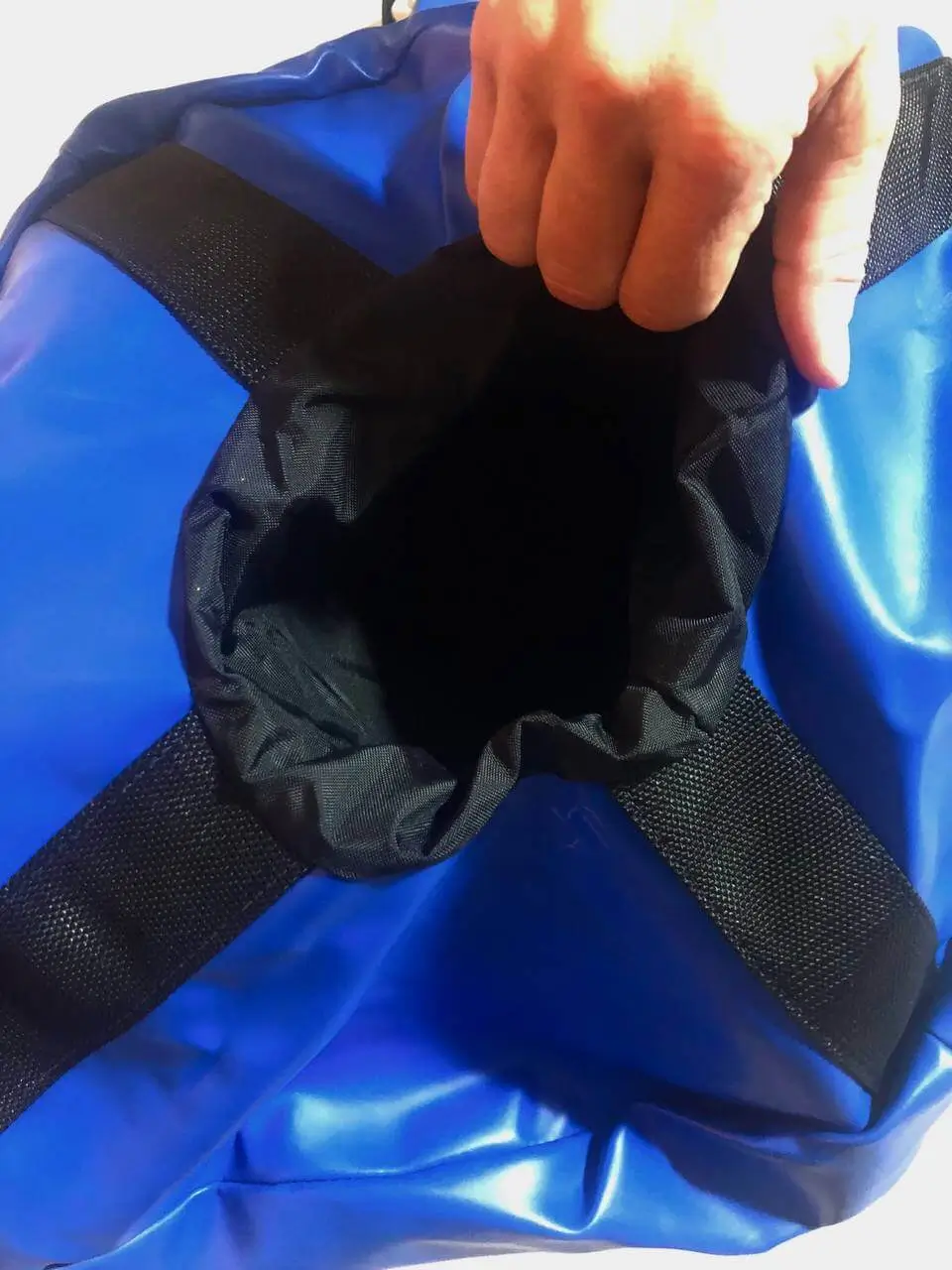 Sacco Fairtex Pole Bag Blu HB7 140 kg x 210cm. Sacco Muay Thai Fairtex adatto per condizionamento Tibie e potenza.