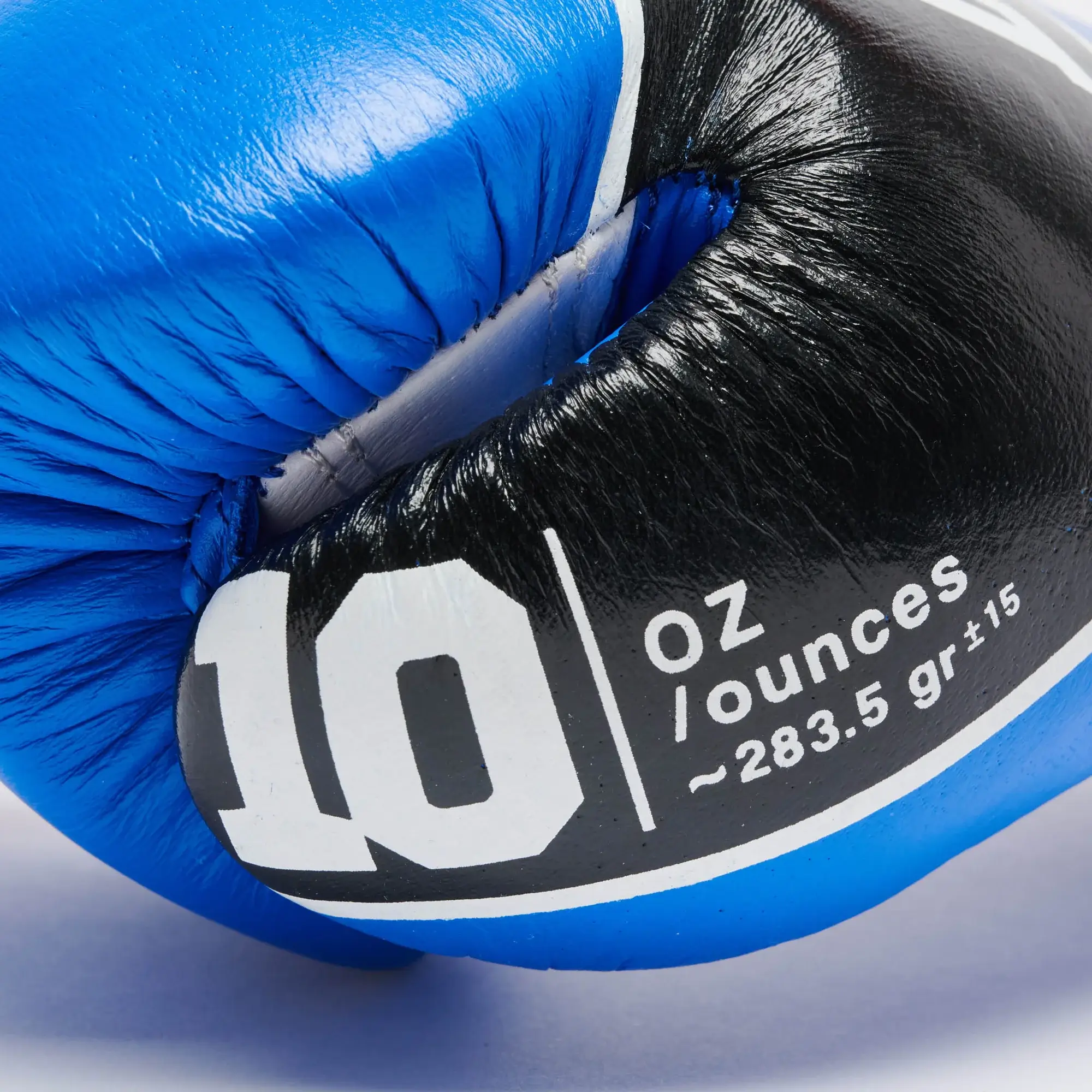 Guantoni Leone 1947 Shock Pro Blu GN057L per match di Boxe, Kickboxing e Muay Thai in Pelle bovina, Guantoni professionali adatti agli agonisti.