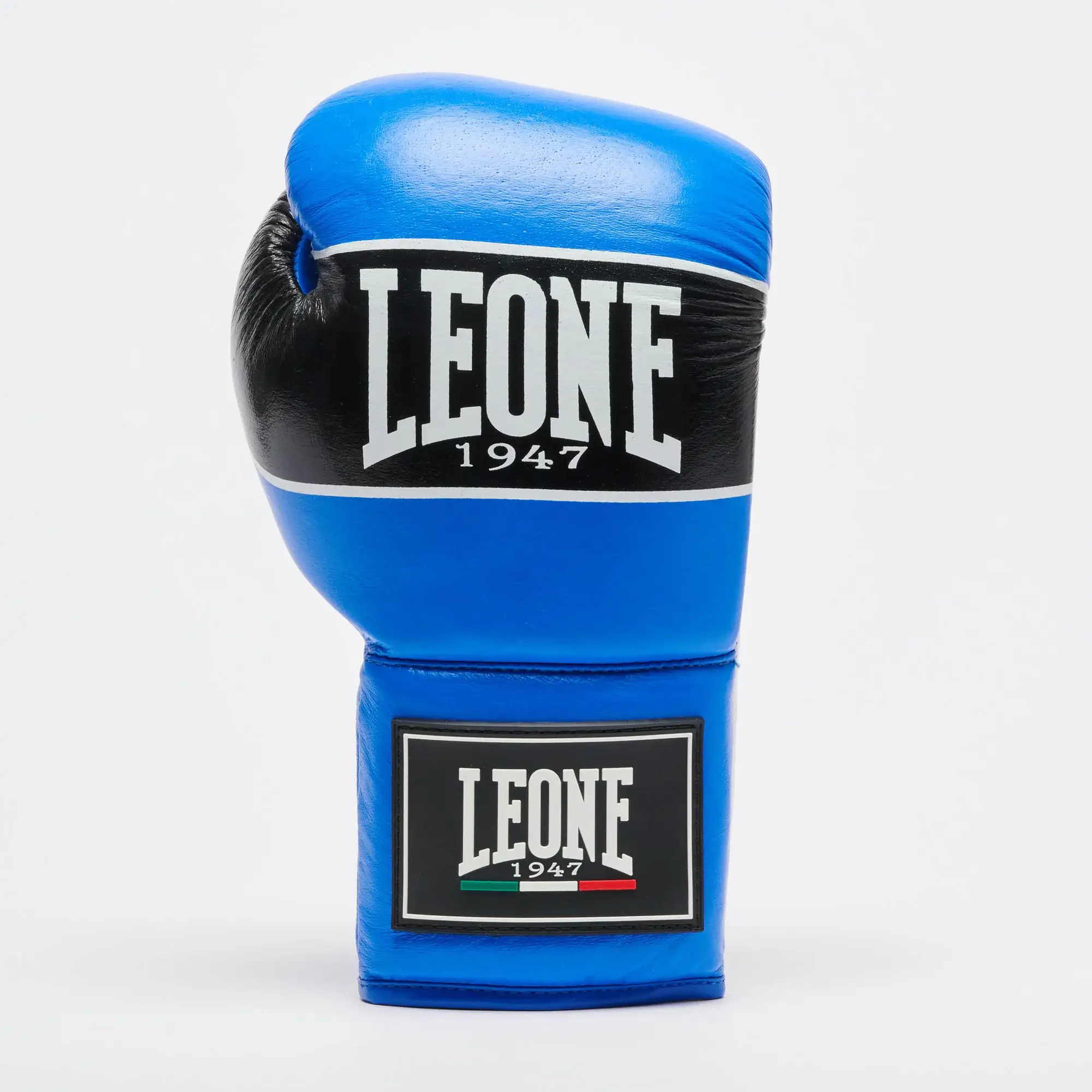 Guantoni Leone 1947 Shock Pro Blu GN057L per match di Boxe, Kickboxing e Muay Thai in Pelle bovina, Guantoni professionali adatti agli agonisti.