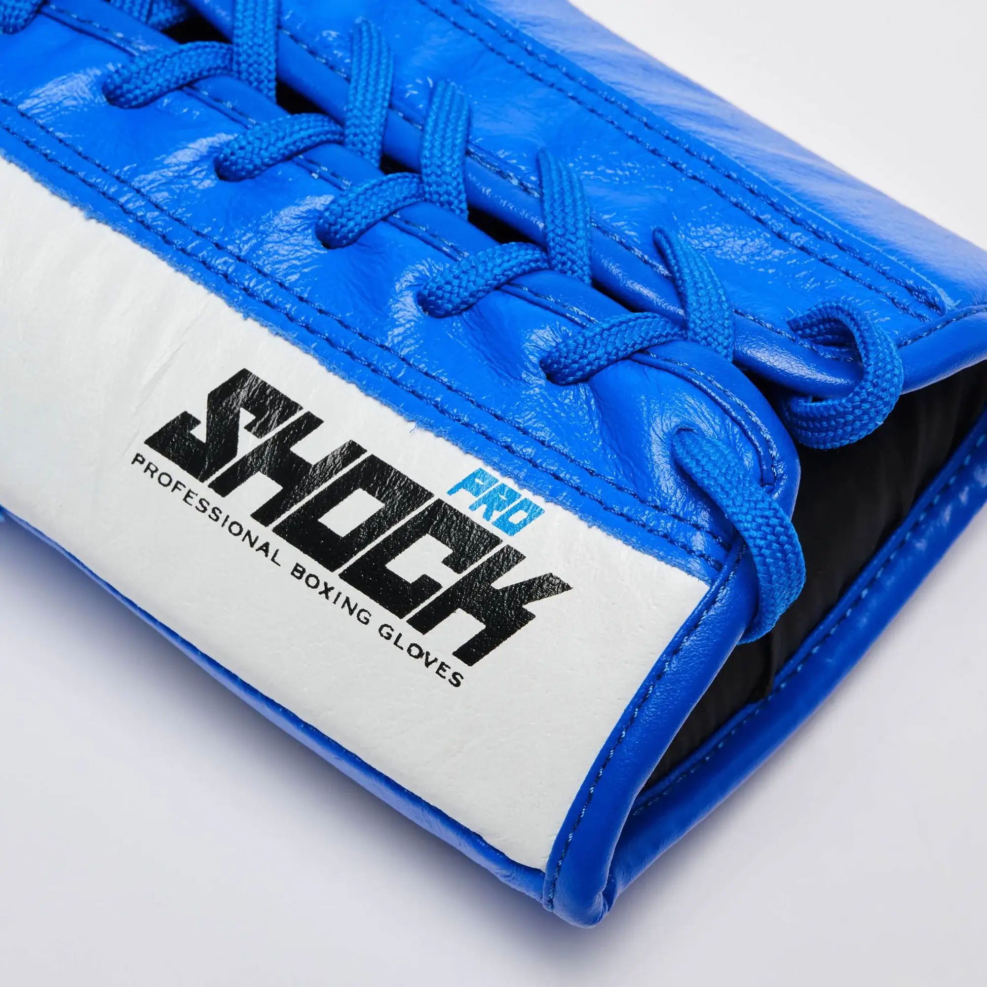Guantoni Leone 1947 Shock Pro Blu GN057L per match di Boxe, Kickboxing e Muay Thai in Pelle bovina, Guantoni professionali adatti agli agonisti.