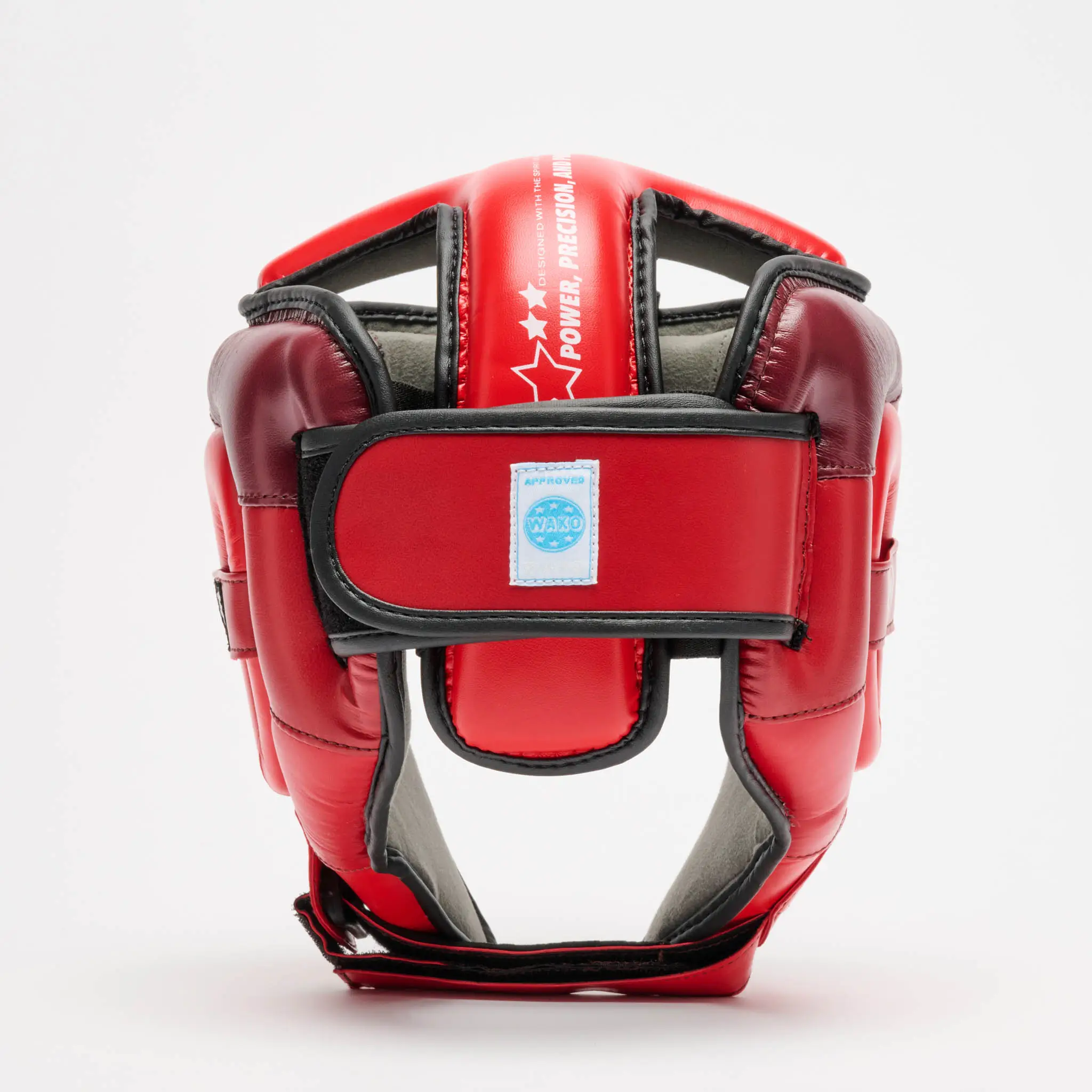 Caschetto Competition Leone 1947 WAKO Approved Rosso CS446-03 per gare di Kickboxing, Full Contact, Kick Light e Low Kick. Caschetto approvato da FEDERKOMBAT.