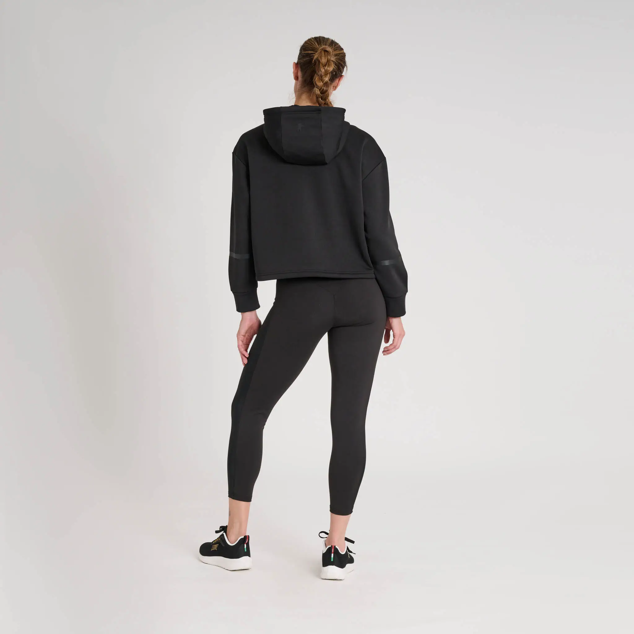 Felpa con cappuccio Donna Leone 1947 Black Lion ABX354. Felpa per allenamento, tempo libero.