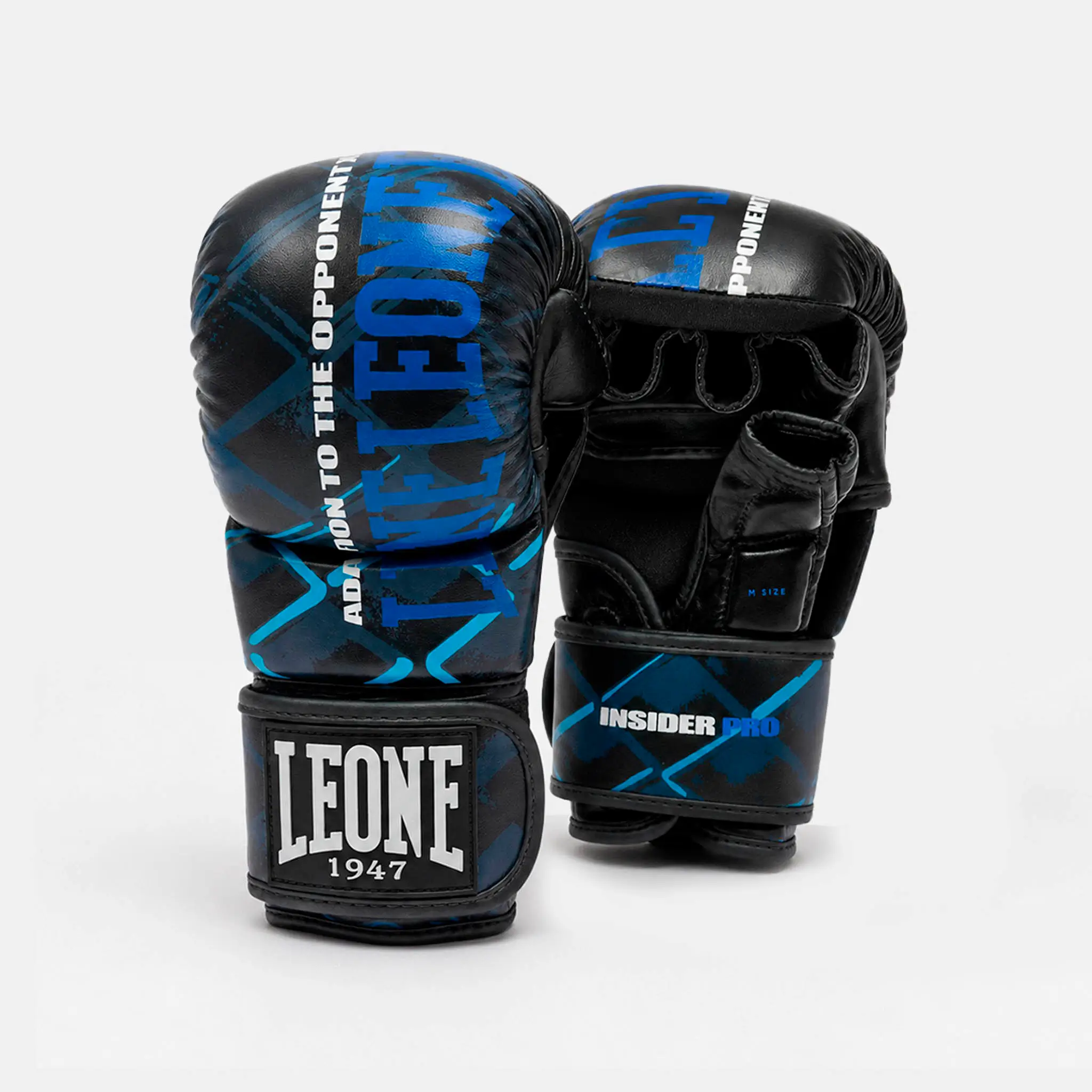 Guanti MMA Cage Leone 1947 Blu 8 oz GP123. Guanti MMA Sparring per allenamenti e match di Mixed Martial Arts.