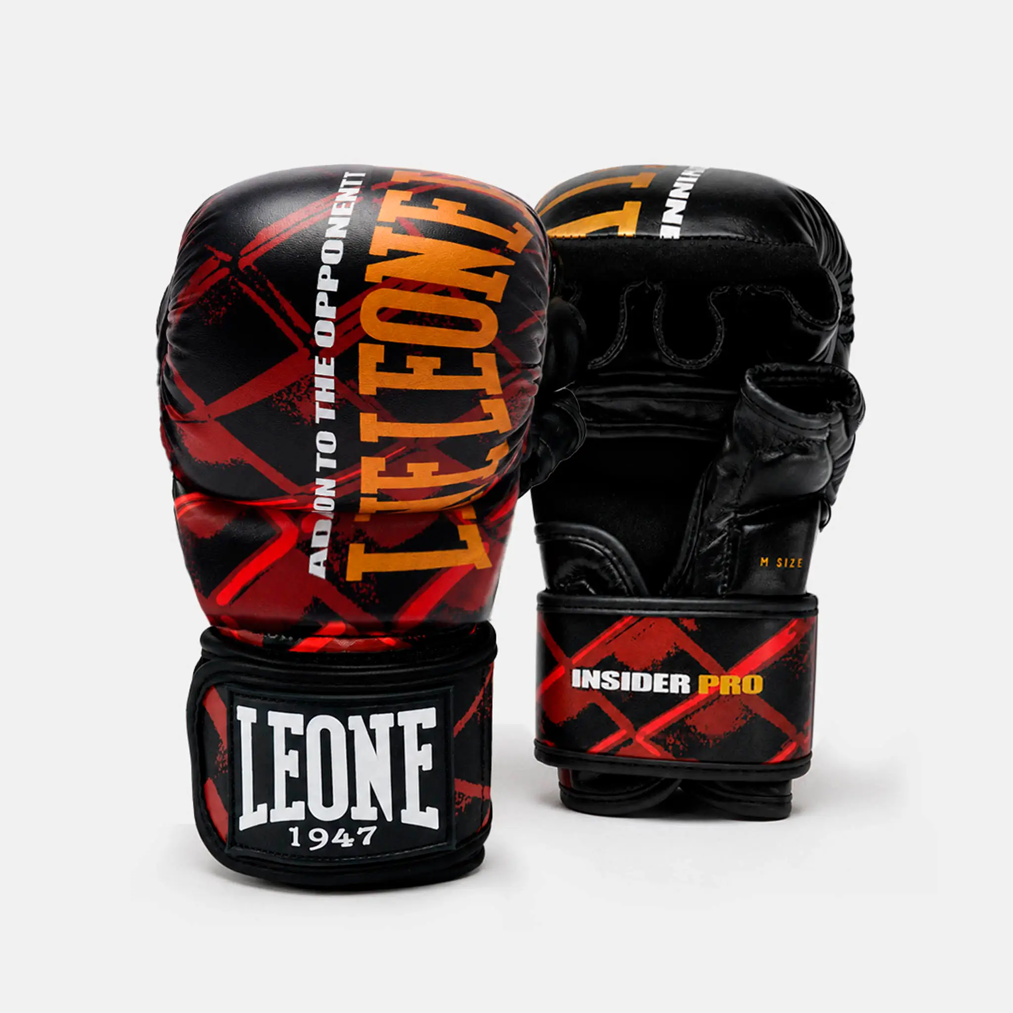 Guanti MMA Cage Leone 1947 Rosso 8 oz GP123. Guanti MMA Sparring per allenamenti e match di Mixed Martial Arts.