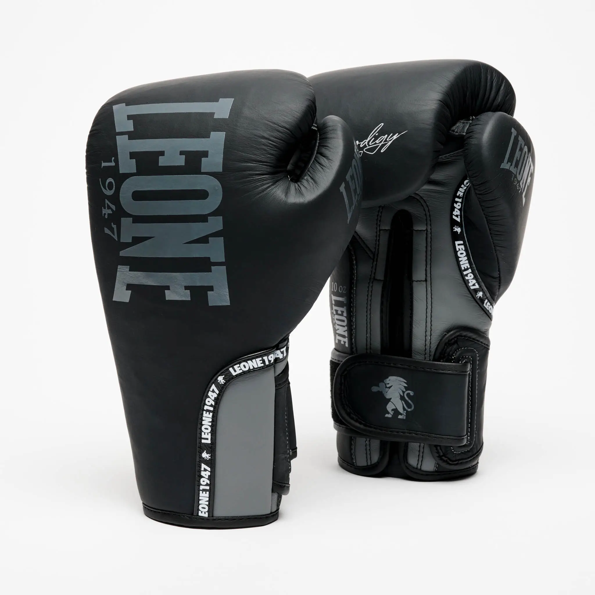 Guantoni da Boxe Leone 1947 Prodigy Nero GN117 per Sparring di Boxe, Kickboxing e Muay Thai.