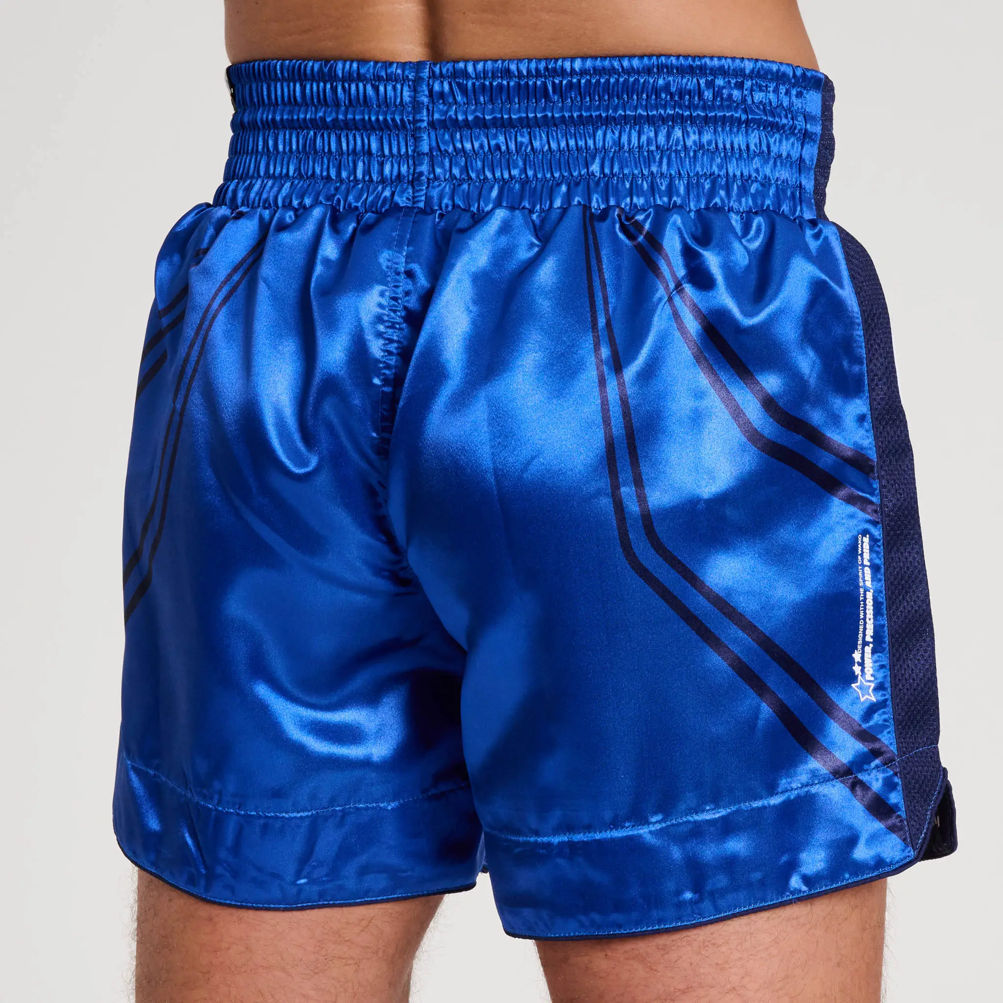 Pantaloncini Kick Leone 1947 WAKO Blu AB996 per allenamenti e Gare di Kickboxing, Kick Light, Low Kick Federkombat.