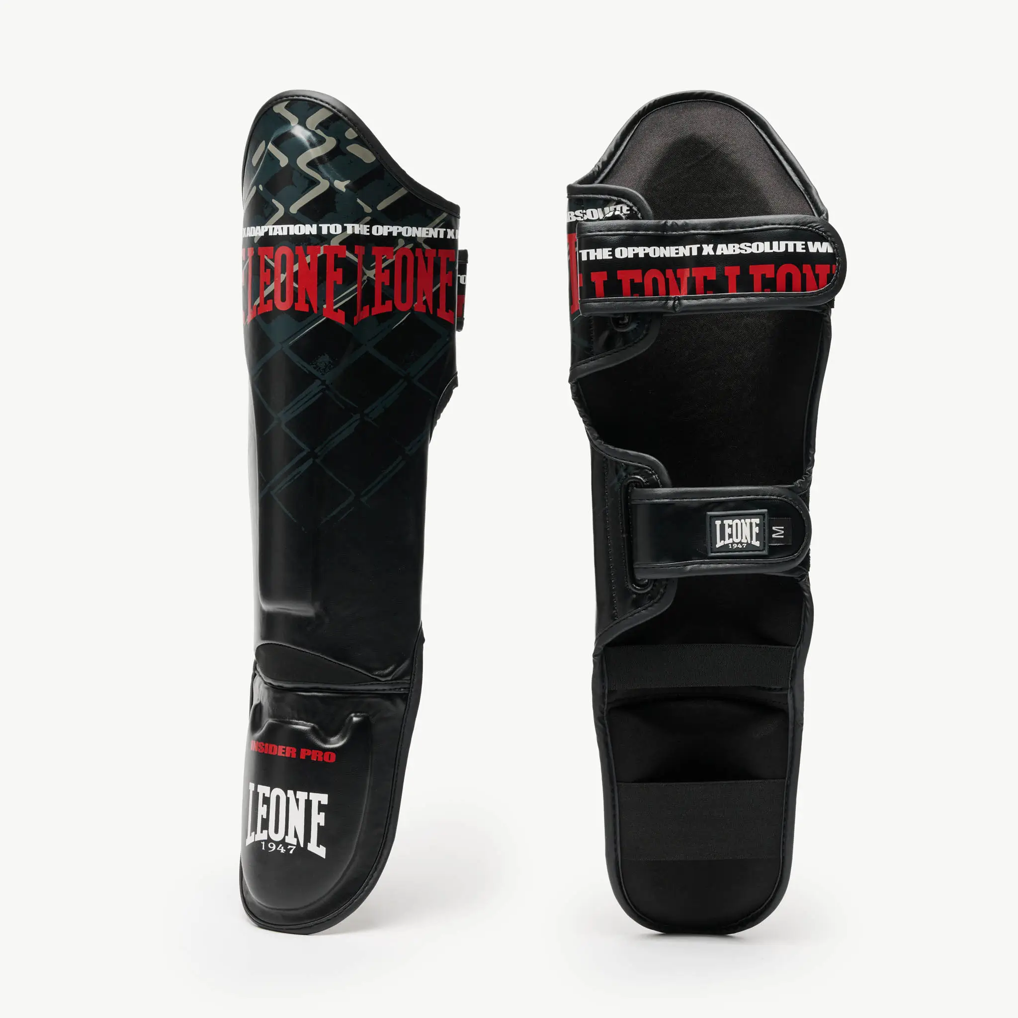 Paratibie Leone 1947 MMA Cage Grigio/Nero PT163-27 per allenamenti di MMA, Muay Thai e Kickboxing. Paratibie da allenamento strutturato e protettivo.