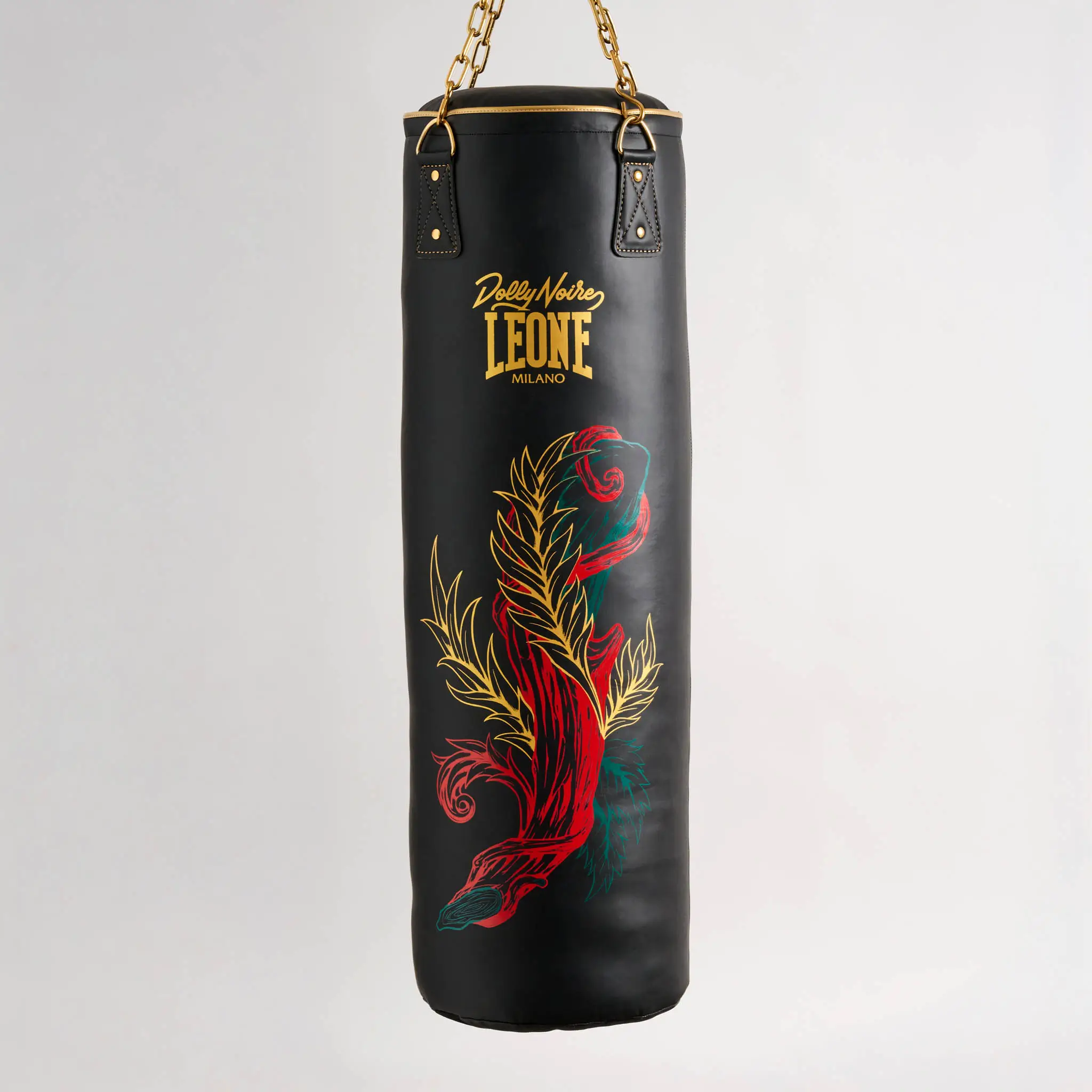 Sacco da Boxe Leone X Dolly Noire 30KG AT01DN Per allenamenti di Boxe , Kickboxing e Muay Thai. Sacco Boxe edizione limitata Leone 1947.