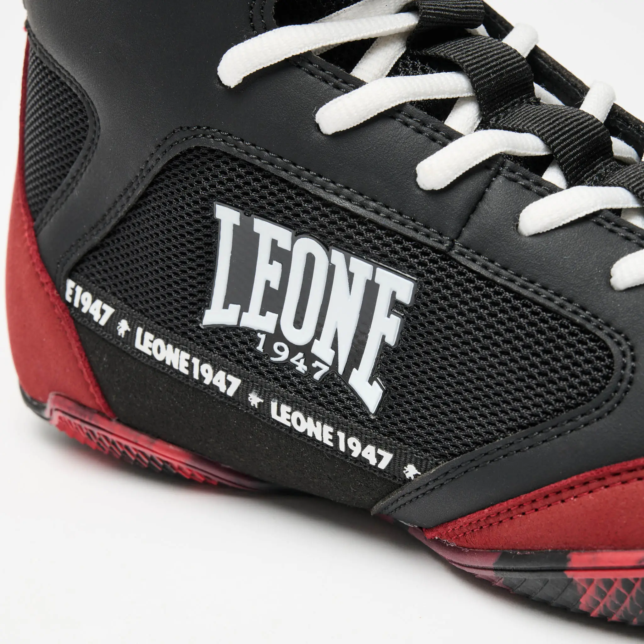 Scarpe Boxe Leone 1947 Premium Camo Nero/Cacao CL110 per allenamenti e match di Pugilato. Nuova collezione Leone 1947