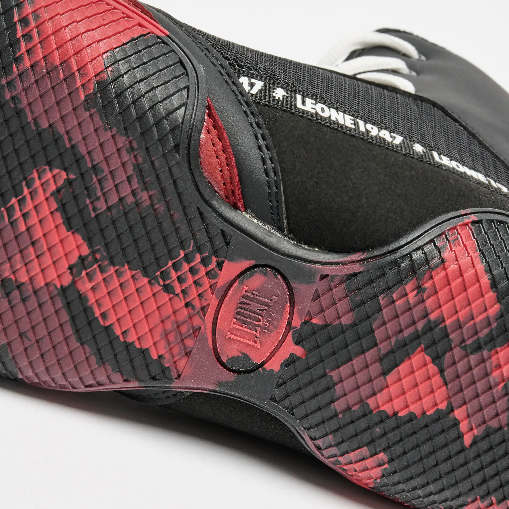 Scarpe Boxe Leone 1947 Premium Camo Nero/Cacao CL110 per allenamenti e match di Pugilato. Nuova collezione Leone 1947