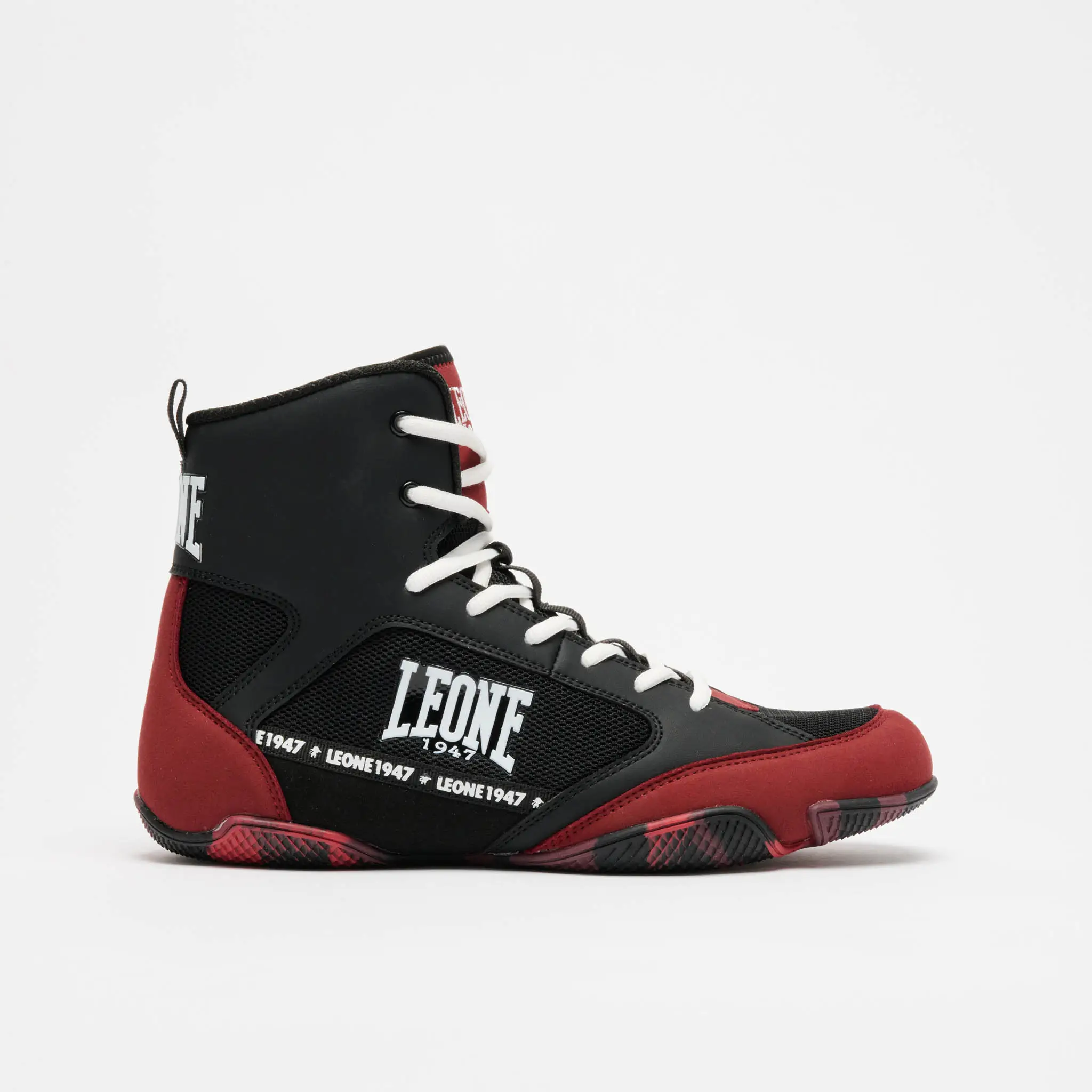 Scarpe Boxe Leone 1947 Premium Camo Nero/Cacao CL110 per allenamenti e match di Pugilato. Nuova collezione Leone 1947