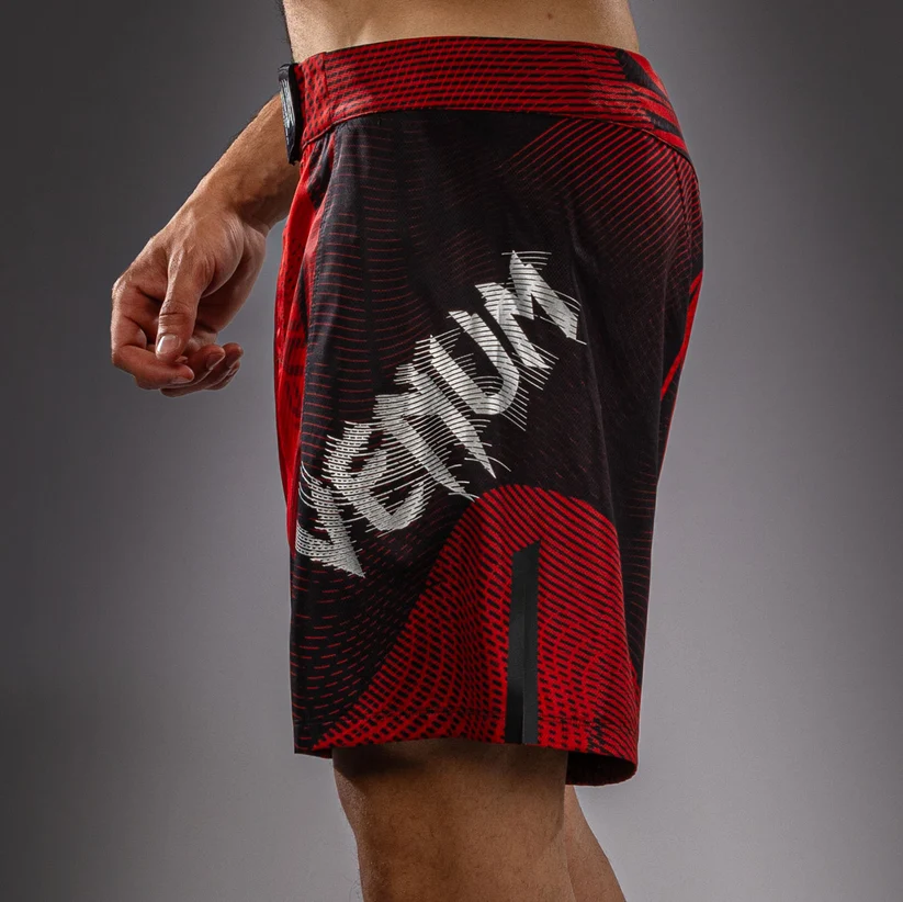 Pantaloncini Venum Galactic 3.0 Rosso/Argento/Nero per MMA, Grappling, No Gi. Fightshorts per lotta e NO Gi, Kickboxing.